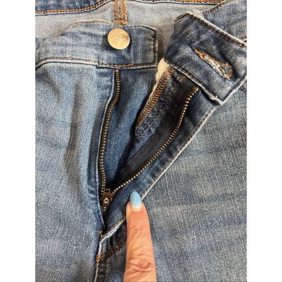 Jessica Simpson High Rise Forever Rolled Ankle Blue Jeans Women’s Size 16W - Picture 8 of 14